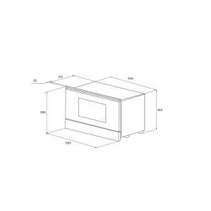 Встраиваемая микроволновая печь Kuppersberg RMW 393 B