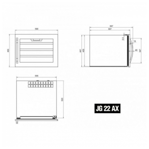 Встраиваемый винный шкаф Ip Industrie JG 22-6 AX