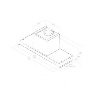 Встраиваемая вытяжка Elica GLASS OUT IX/A/90