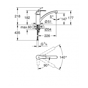 Смеситель Grohe Eurosmart 30260002