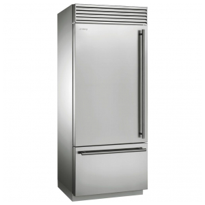 Отдельностоящий двухкамерный холодильник Smeg RF396LSIX