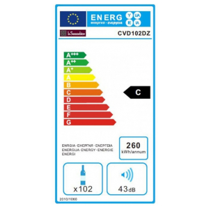 Отдельностоящий винный шкаф La Sommeliere CVD102DZ