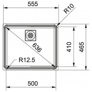 Кухонная мойка Franke CEX 210-50/610-50 Нержавеющая сталь